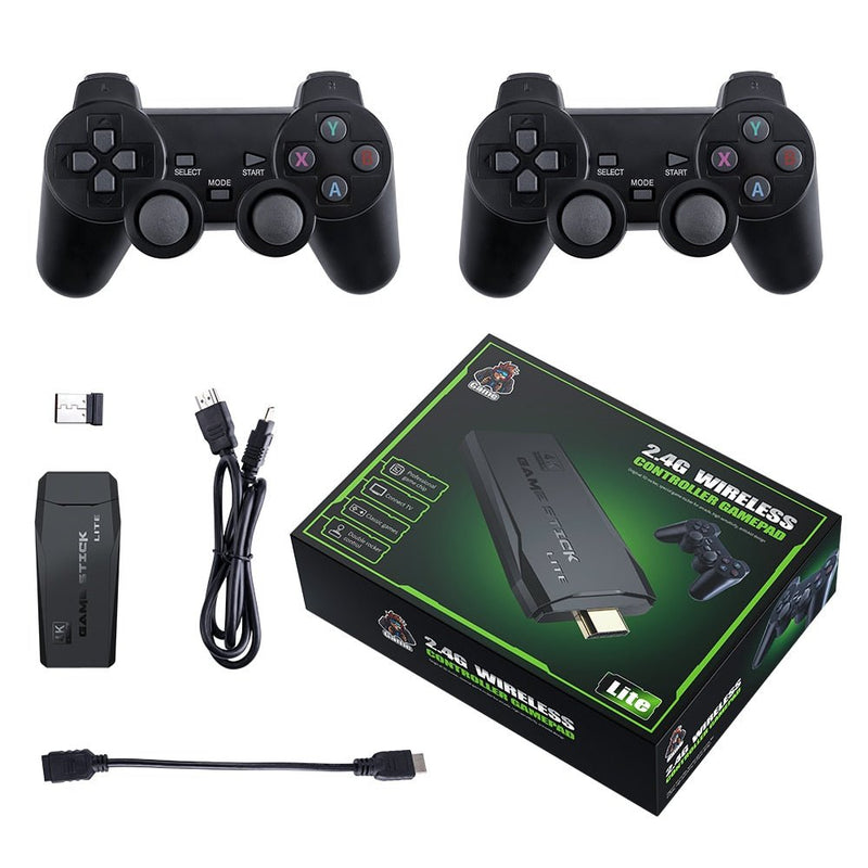 Super Pro Retrô - Game Stick 4k 10.000 Jogos + 2 Controles de BRINDE